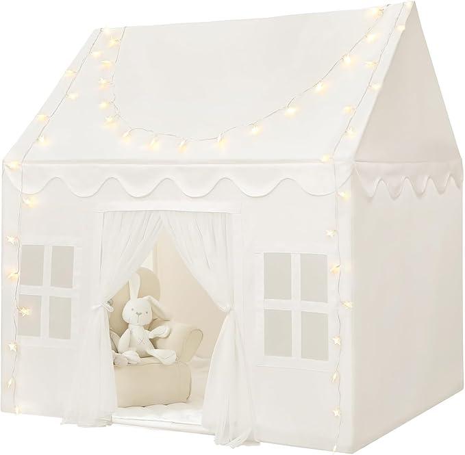 Wilwolfer Play Tent for Kids Indoor - Kids Tent Indoor Toddlers Large Playhouse Toddler Toy Birthday Gift for Boys & Girls Playroom Decor (White Playhouse) Wilwolfer Play Tent for Kids Indoor - Kids Tent Indoor Toddlers Large Playhouse Toddler Toy Birthday Gift for Boys & Girls Playroom Decor (White Playhouse)