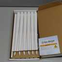 Homemory 12 Pcs Flameless Taper Candles with Remote Timer Dimmer, 11 inches White LED Taper Candles, Plastic Battery Operated Candlesticks with Flickering Flame for Halloween Christmas Wedding Party