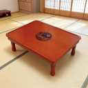 SH-tables Folding Coffee Table, Korean Tatami Low Wooden Table, Hand-Painted Bay Window Dining Table (Size : 705027cm), 27.619.710.2in