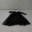 Flower Girl Dress Long Sleeves Lace Top Tulle Skirt Girls Lace Party Dresses,150m Black 