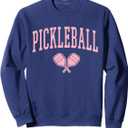Pickleball Pink Womens Graphic Sweatshirt, Size Medium
