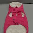 Fleece Hoodie for Dogs - Windproof Waterproof Coat, Winter Warm Jacket, Cold Weather Pet Apparel Clothes Vest for Small Medium Large Dogs (L, Pink)