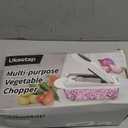 8 Blade All-in-1 Vegetable Chopper Mandoline Slicer with Container, Food Chopper, Onion Chopper, Veggie Cutter for Salad, Kitchen Gadgets Accessories Essentials, White