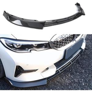 Front Lip Compatible with BMW G20 Base 3-Series 2019-2022, V Style Fits for 330e 330i, Bumper Air Dam Lower Chin Spoiler Splitter, Protection Body (Carbon Fiber Pattern)