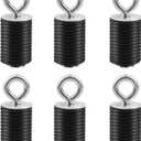 UTV Bed Tie Down Anchors, General Tie Down Anchor Set of 6, Compatible with Polaris Ranger/General 500 700 800 900 1000 (Up to 2021), 2" Long Anchors, Black