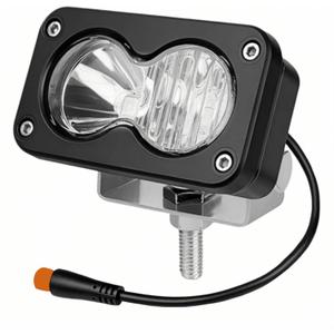 Plug-and-Play LED Headlight Kit Compatible with Q20 Ebike Waterproof, 20W, 3-Pin Connector Universal 12V-60V for Electric Bikes, Motorcycles, ATVs