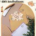 Seenelling 100 Pcs 4x5 Inch Large Blank Wooden Puzzle Pieces for Crafts DIY Make Your Own Puzzle to Draw on Unfinished Large Jigsaw Valentine's Day DIY Arts and Crafts Projects and Gift