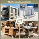 W B D WEIBIDA Heavy Duty Caster Wheels 5 Inch - 3500 LBS, PP Plate Castor Set of 4 with Double Ball Bearings, Non-Marking Industrial Swivel Casters for Hand Trucks, Carts, Industrial (2 Brake 2 Rigid)