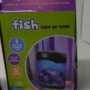 Fake Fish Lamp, Nightly Lifelike Desk Electric Mood Light, LED Light Tank with 6 Color Changing and (5 Fake Fish) Mini Aquarium for Home Office Deco Adults,Gifts for Kids and Adults