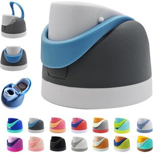 Replacement Cap for Owala Freesip,One Button Water Bottle Top Lid Compatible with Owala Cup 16oz 24oz 32oz 40oz, BPA-Free Replacement Lid Accessory for Owala Free Sip (Dark Gray)