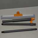 CLEANHOME Rubber Floor Squeegee for Concrete Floor, Tile Floor, Metal Aluminium Heavy Duty Garage Shower Floor Squeegee Broom for Removing Water, Commercial Scrubber Mop with Extendable Long Handle