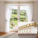 20 Pack Premium Easy Glide Curtain Rings with Clips, Metal Drapery Rings with Silent Nylon Inserts, 2 inch Diameter (1-5/8 inch Inside Diameter) Gold Curtain Rod Clips & Rings for Windows