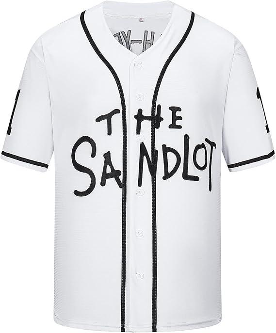 90s Outfit for Men,Sandlot 30 Jersey Rodriguez 30 Squints 5 Yeah-Yeah 11 Short Sleeve Baseball Jerseys for Men Women, Size S