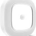 WhitePoplar Motion Sensor Ceiling Light Battery Operated, Wireless Motion Activated LED Light 300LM White Indoor Lights for Closet Cordless Stair Hallway Bedroom Pantry Shed Shower Light, 1 Pack