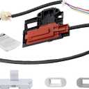 2 x W10404050 Washer Lid Lock Latch Switch W10238287 Assembly with W10240513 Strike Compatible with Whirl.pool, May.tag, Ken.more Washer Replaces 1938607, W10744659, AP5263307