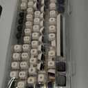 Double Shot PBT Keycaps,171 Keys YMK Profile Keycaps Classic Black & White Gold Custom Dye-Sub Retro Keycap Set for Cherry MX Switches ISO/ANSI UK Layout Mechanical Gaming Keyboard(Black White Gold)