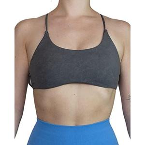 AUROLA Workout Sports Bras Women Athletic Removable Backless Strappy Criss Cross Light Support Gym Fitness Yoga Crop Bra, Medium