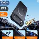 for iPhone Air Case with Stand,Fits MagSafe,Military Drop Protection,Build in Kickstand,iPhone Air Phone Case 6.5" Matte Black