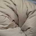 ZTGL Double Sided Washed Cotton Blanket, Fluffy Cotton Quilt, Breathable Duvet, Warmth Thick Blanket, Soft Winter Comforter Core, Khaki, 150x200cm(2.5kg)