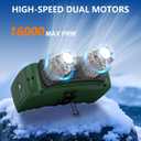 Portable Waist Fan, 32H USB Rechargeable Clip the Waist for Working, 15000mAh Personal Fan with 5 Speeds & Flashlight Neck Hanging Hands-Free for Outdoor Travel