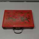 Chinese Mahjong Set, Traditional Majong Sets Chinese with 146PCS 0.87" x 0.59" x 0.47" Mini Mahjong Tiles, 2PCS Dot Dice & 6.7 Wooden Carry Case for Travel, Family Gathering, Party