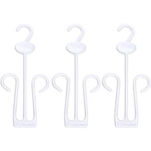 LIOOBO 15 Shoe Display Hangers, 15 Piece, Plastic, White for Setup