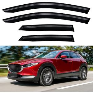 Window Visors Rain Guards for 2020-2026 Mazda CX-30, Out-Channel Window Vent Wind Deflectors Visors Shades for 20-25 Mazda CX30 2.5 S Select Sport Preferred Premium Turbo