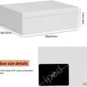 Rinrda Extra Large Gift Box 16.5x13x5.5 inches,White Gift Boxes with Lids for Presents,Perfect for Birthday,Valentine's Day,Christmas,Anniversaries,Contains Card,Ribbon,Shredded Paper Filler.
