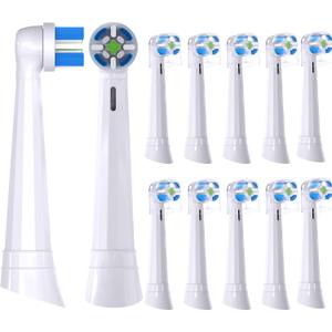 Replacement Toothbrush Heads Compatible with Oral-B iO 3/4/5/6/7/8/9/10 Series Ultimate Clean Electric Toothbrush,for Oral-B iO Electric Toothbrush,12 Pack (White, Medium)