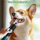 YABIFE Non-Vibrating Ultrasonic Tooth Cleaner for Dogs with Water Cooling System. Dog Plaque and Starter Remover, with Dental Care Kit and Teeth Brush, 3 Cleaning Modes with Lighting