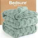 Bedsure GentleSoft Full Size Blankets for Bed - Super Soft Cozy Fleece Mothers Gifts Day Blanket, Large Fuzzy Throws for Bedroom Decor,Sage Green, 84x90 Inches