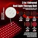 Wearable Red Light Therapy Wrap for Body Pain Relief - 3-in-1 660nm Red & 850nm Near-Infrared LED Pad with Heat for Muscle Repair, Feet, Knee, Ankle, Foot, Hands, & More Body Areas