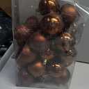 30ct Christmas Ball Ornaments, 2.36" Shatterproof Tree Decorations, Perfect Hanging Ball for Indoor/Outdoor Holiday Christmas Party Decor (Brown)