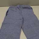 Fruit of the Loom Boy's Fleece Open Bottom Sweatpant, Smoke Blue Stripe / T.Blue Heather M