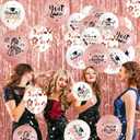 75Pcs Pink Graduation Decorations 2026 Balloons Class of 2026 Graduation Party Supplies with Congrats Balloon Ribbons for Congrats Party Decoration