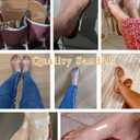 OYOANGLE Women's Clear Strap Flat Sandals Open Toe Double Band Casual Slide Sandals Brown 11