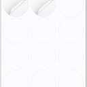 Methdic 2.5" Diameter High Visibility Printable Round Labels，Matte White，360 Customizable Blank Stickers