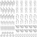 Kenning 24 Sets Cabinet Locks with Keys for Secure Drawer Mailbox RV Storage Box Replacement Lock, Zinc Alloy(5/8'' Cylinder Length, 0.4'' Max Panel Thickness)