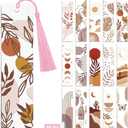 Peacoblue 30pcs UV DTF Bookmarks Transfer Stickers Wraps Bohemian Minimalism for Women Men Reading, Waterproof Bookmarkers Decal(No Blank Bookmarks) for Acrylic Plastic Metal Blank Bookmark