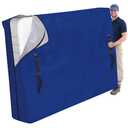 Cosy Family Mattress Bags for Moving with 8 Handles - 170GSM Extra-Thick Mattress Bag for Moving Supplies - Reusable Mattress Cover Protector Storage with Zipper - Queen Size - Blue
