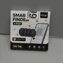 Lifetag Tracker for Android, Bluetooth Tracking Tag for Google Find My Device (Find Hub) App, Item Finder Locator for Keys, Luggage, Backpack, Purse (Blk, 4 Pcs )