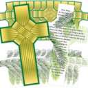 150 Pcs 6 Inch Easter Religious Cross Bookmark Palm Leaf Prayer Bible Verse Cross Bookmark Christian Scripture Inspirational for Palm Sunday Women Men Office Reading Gifts