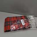 AQOTHES Pack of 2 Christmas Plaid Decorative Throw Pillow Covers Scottish Tartan Cushion Case for Farmhouse Home Holiday Decor Red and Green, 20 x 20 Inches