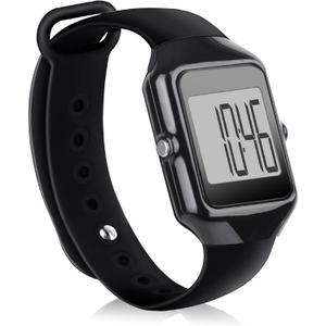 Pedometer for Walking, Simple 3D Step Counter for Walking with Steps and Time Modes for Men Women Adults Seniors, Black