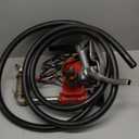SUPERFASTRACING 10GPM 12V DC fuel transfer pump with Nozzle Kit for Gasoline Diesel Red