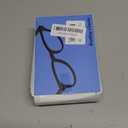 DEAAOK 5 Pack Reading Glasses for Men Rectangular Reader with Spring Hinges, 3.0x, Black