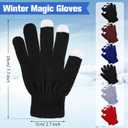 Yahenda 80 Pairs Winter Gloves 6 Colors Warm Touchscreen Gloves Stretchy Knit Gloves Christian Charity Donation Supplies