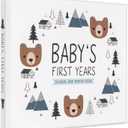 Keepsake Baby Memory Book for Baby Boy or Girl  Timeless Woodland Baby Journal Scrapbook Photo Album for First 5 Years  Milestone Book to Record Every Event from Birth to Age 5 (Bear)