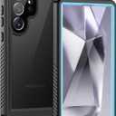 Lanhiem for Samsung Galaxy S24 Ultra Case, IP68 Waterproof Dustproof, Built-in Screen Protector, Rugged Full Body Shockproof Protective Cover for Galaxy S24 Ultra 5G 6.8 Inch, Light Blue