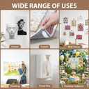 6 x 20-Pack Picture Hanging Strips, No Tools Wall Hanging Strips for Posters, Damage-Free Hanging Picture Hangers, Damage-Free Removal